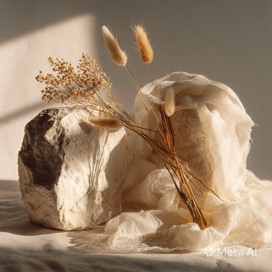Serene still-life with two elements in gentle relationship, soft light suggesting deepening continuation and trust.